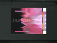 Versuchsanordnung zur digitalen Bildmanipulation, vierfach - Thema mit Variationen; Installationsansicht